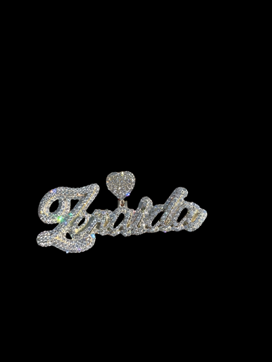 Nombre personalizado con diamantes (lab)
