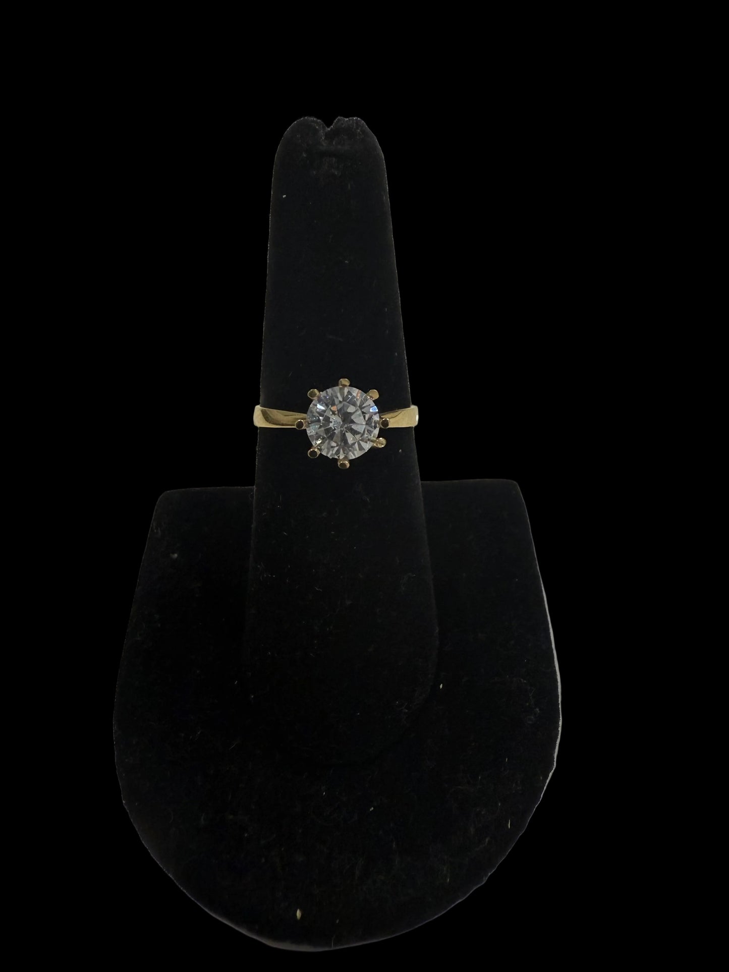 Anillo solitario 10k