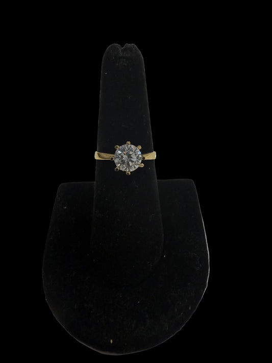 Anillo solitario 10k