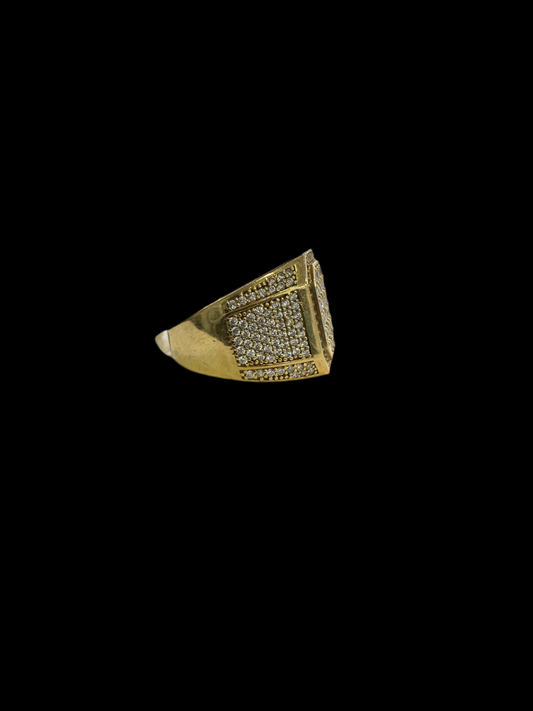 Anillo de hombre cuadrado