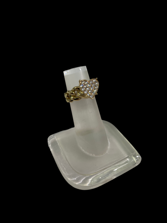 Anillo de corazón princesa