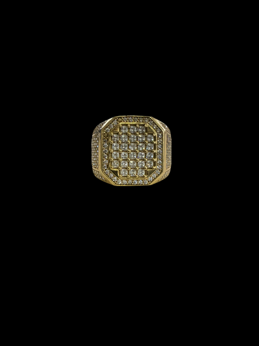 Anillo de hombre cuadrado