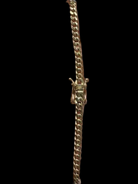 Pulsera cubana sólida