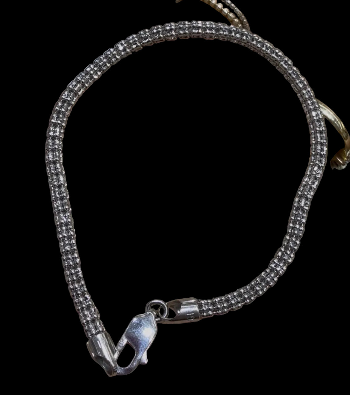 Pulsera tejido ice 14k